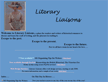 Tablet Screenshot of literary-liaisons.com